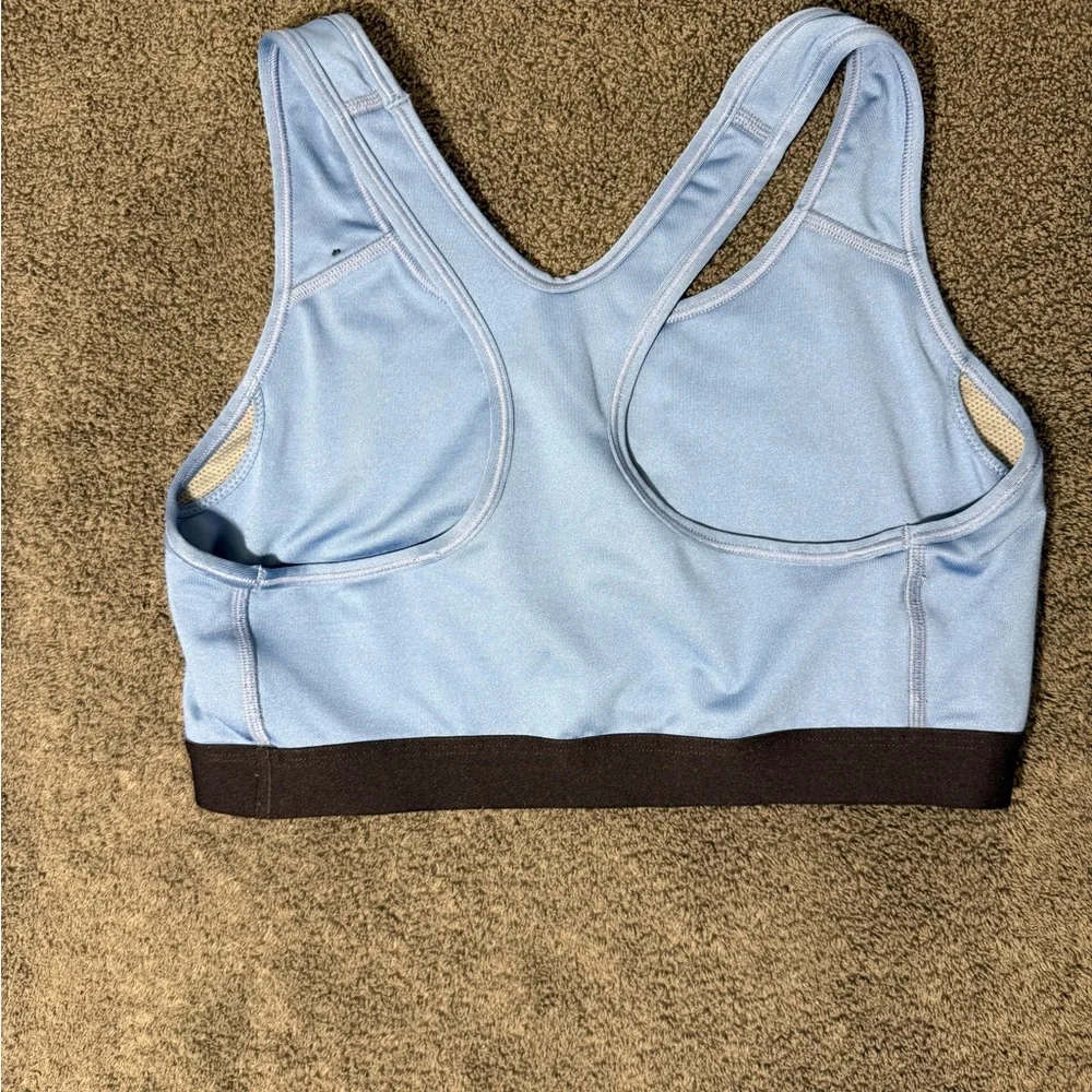 Nike Women's Sky Blue Sports Bra - Picture 2 of 3